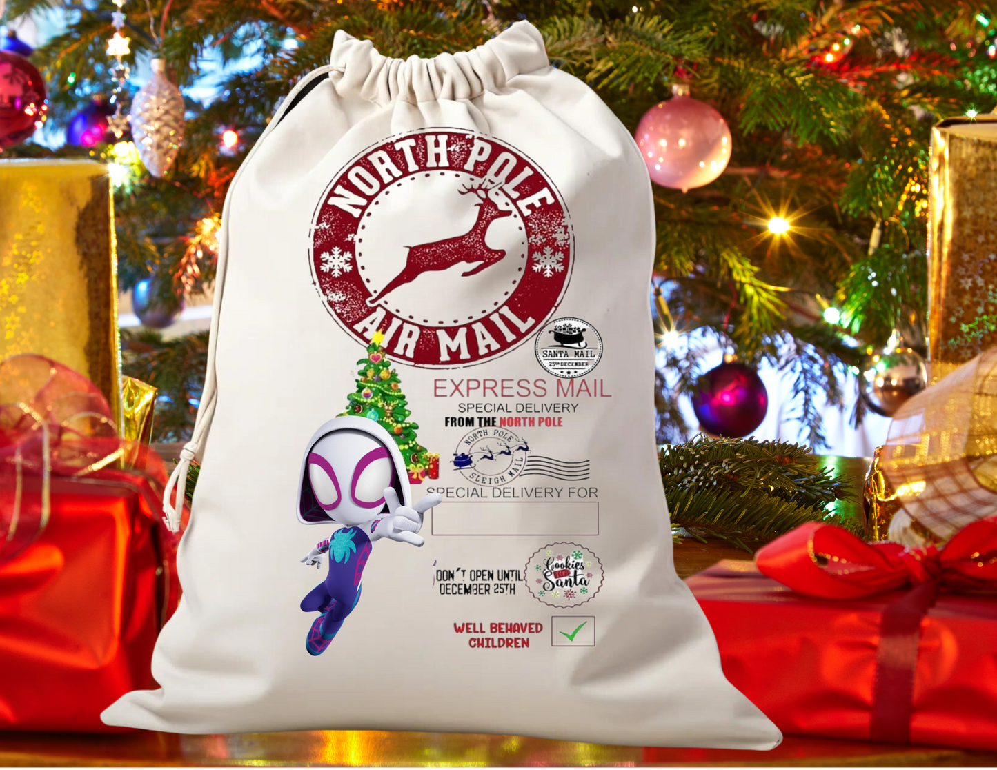 Santa sack Ghost spidey