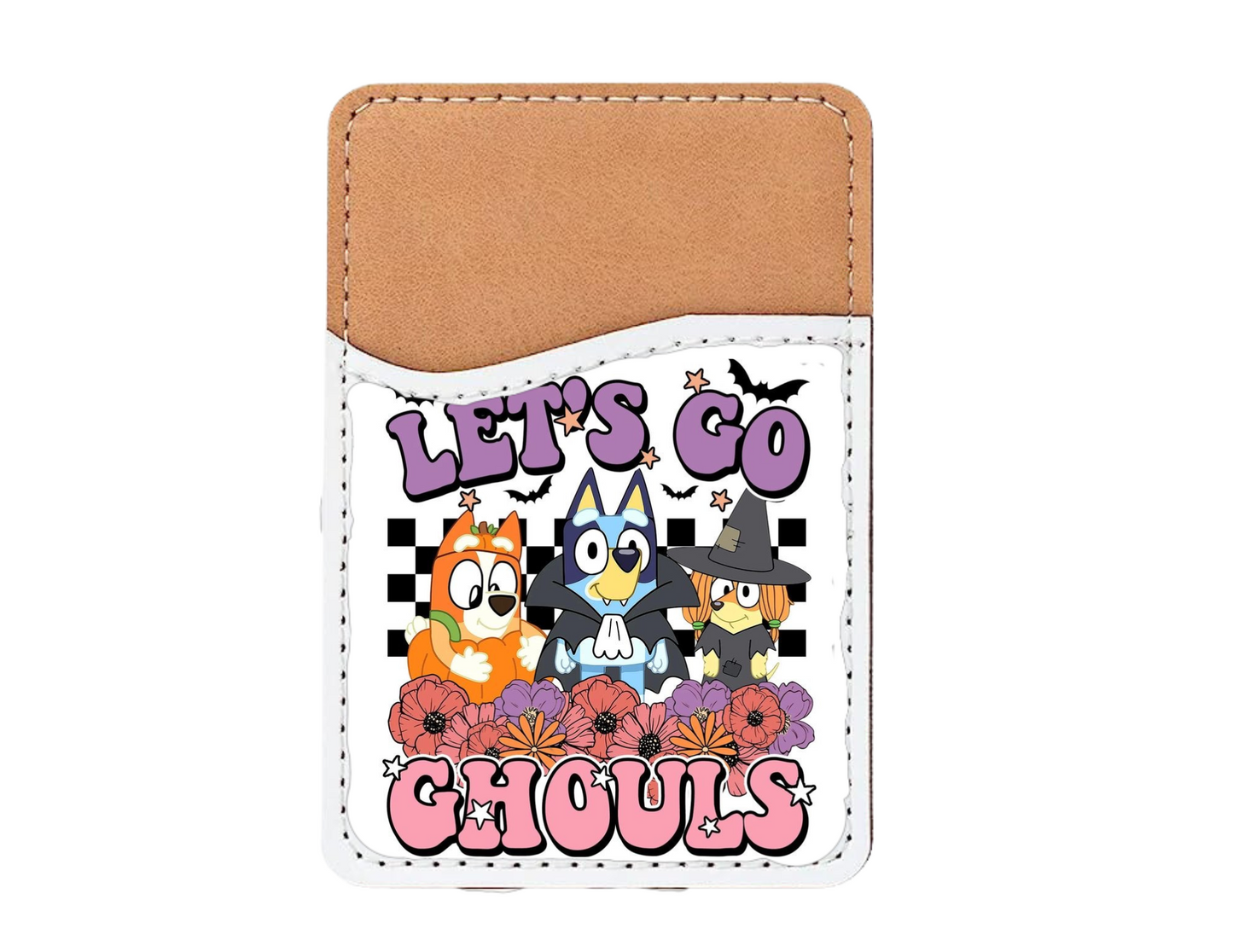 lets go ghouls bluey phone wallet