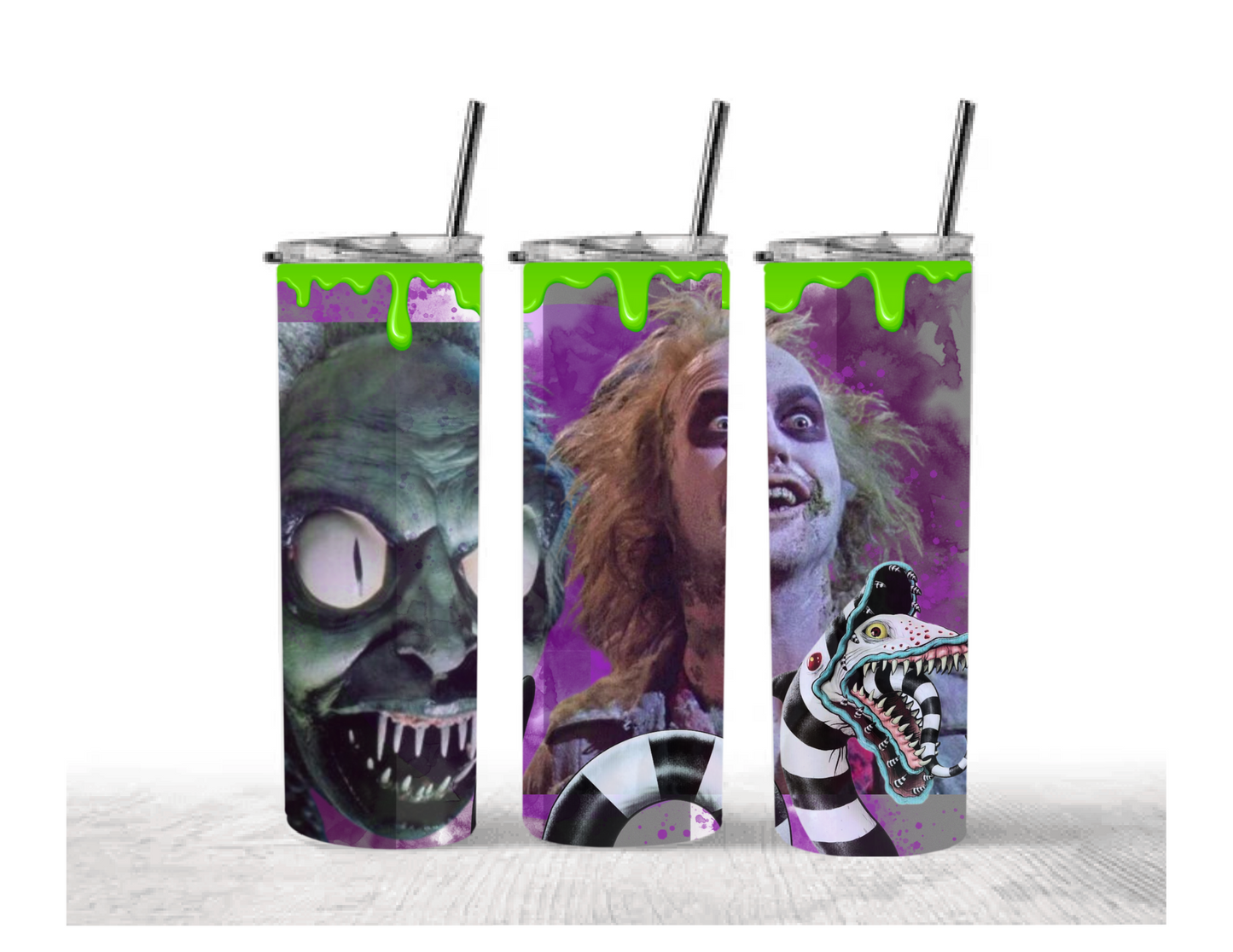 Beetle juice 20 oz tumbler