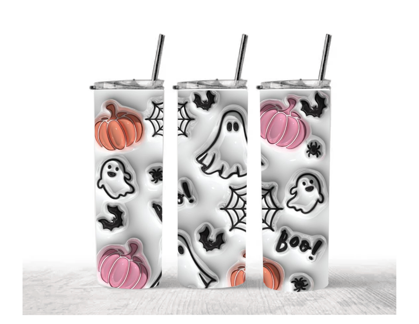 ghost 3D 20 oz tumbler