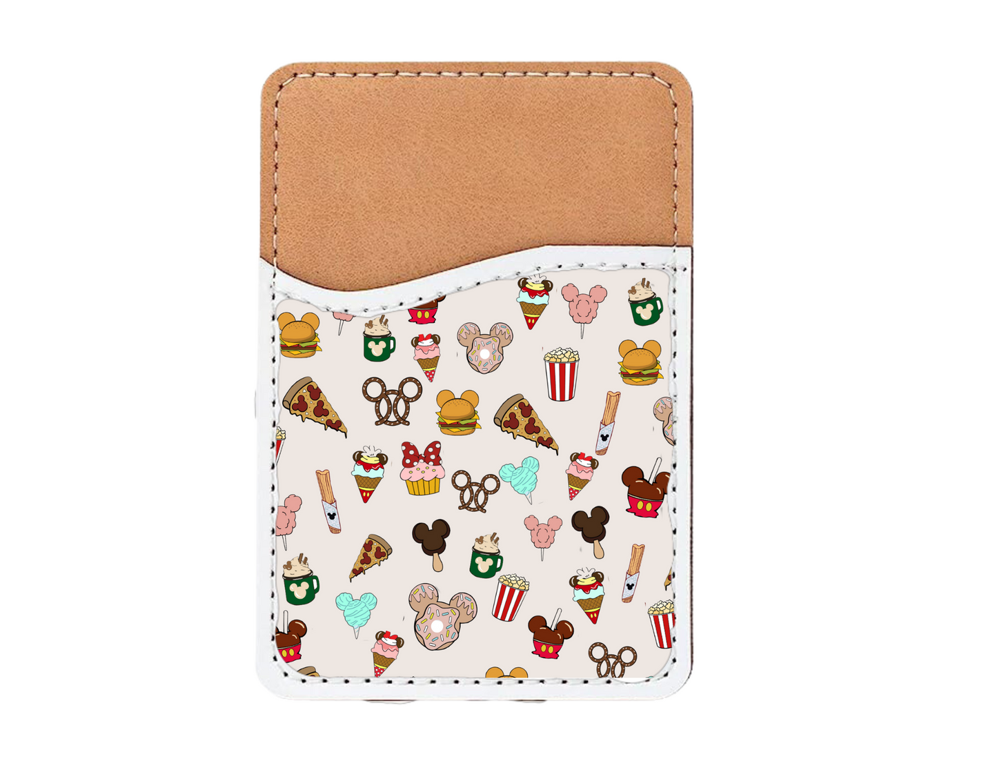 Park foodie tan phone wallet