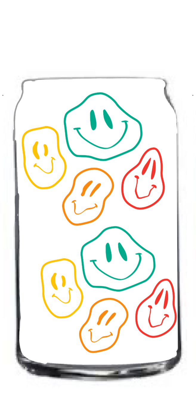 colorful wavy smiley face