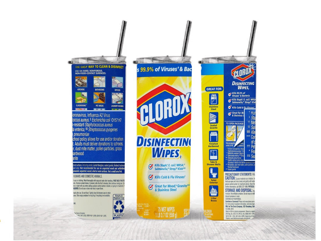 Clorox 20 oz tumbler