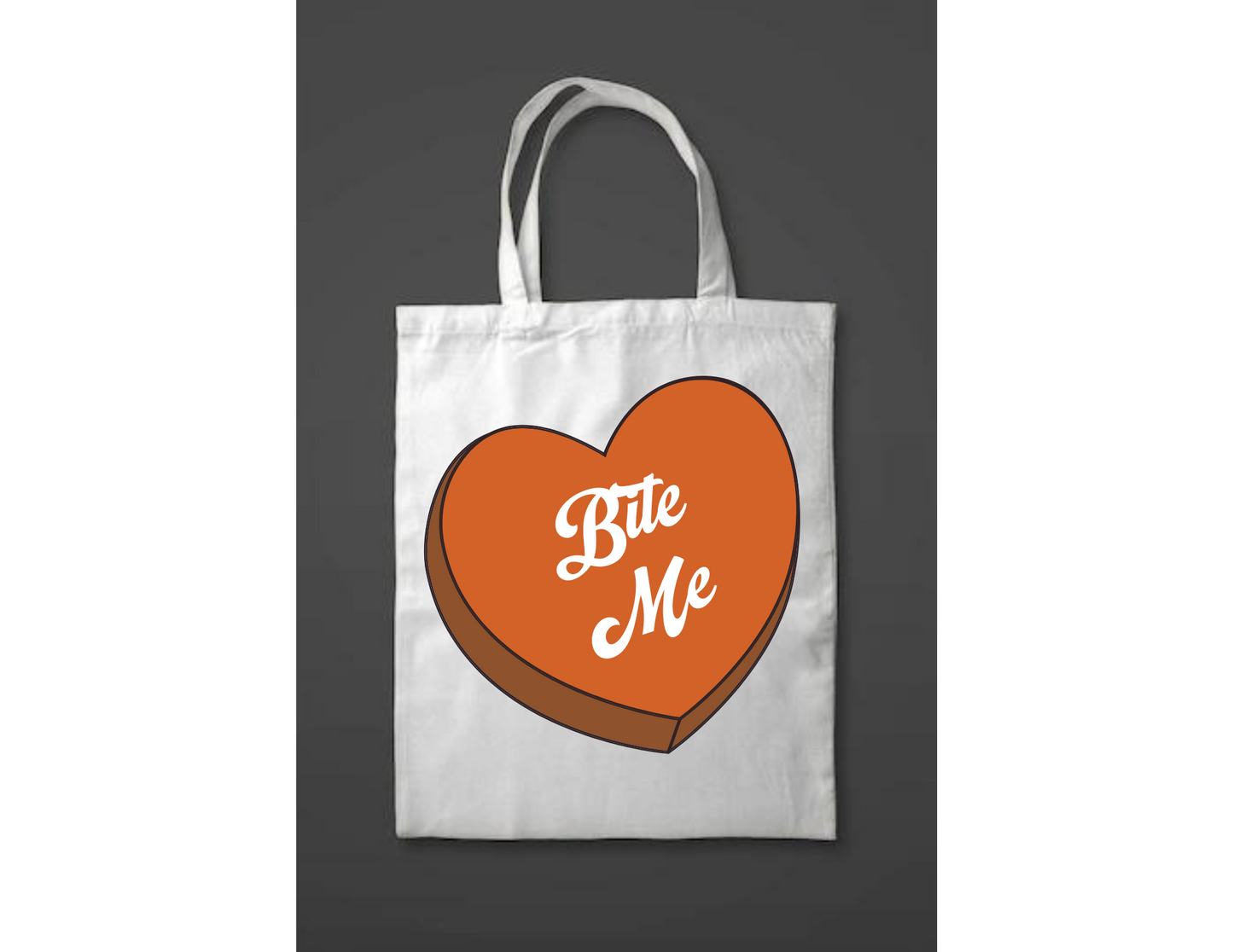 Bite me tote bag