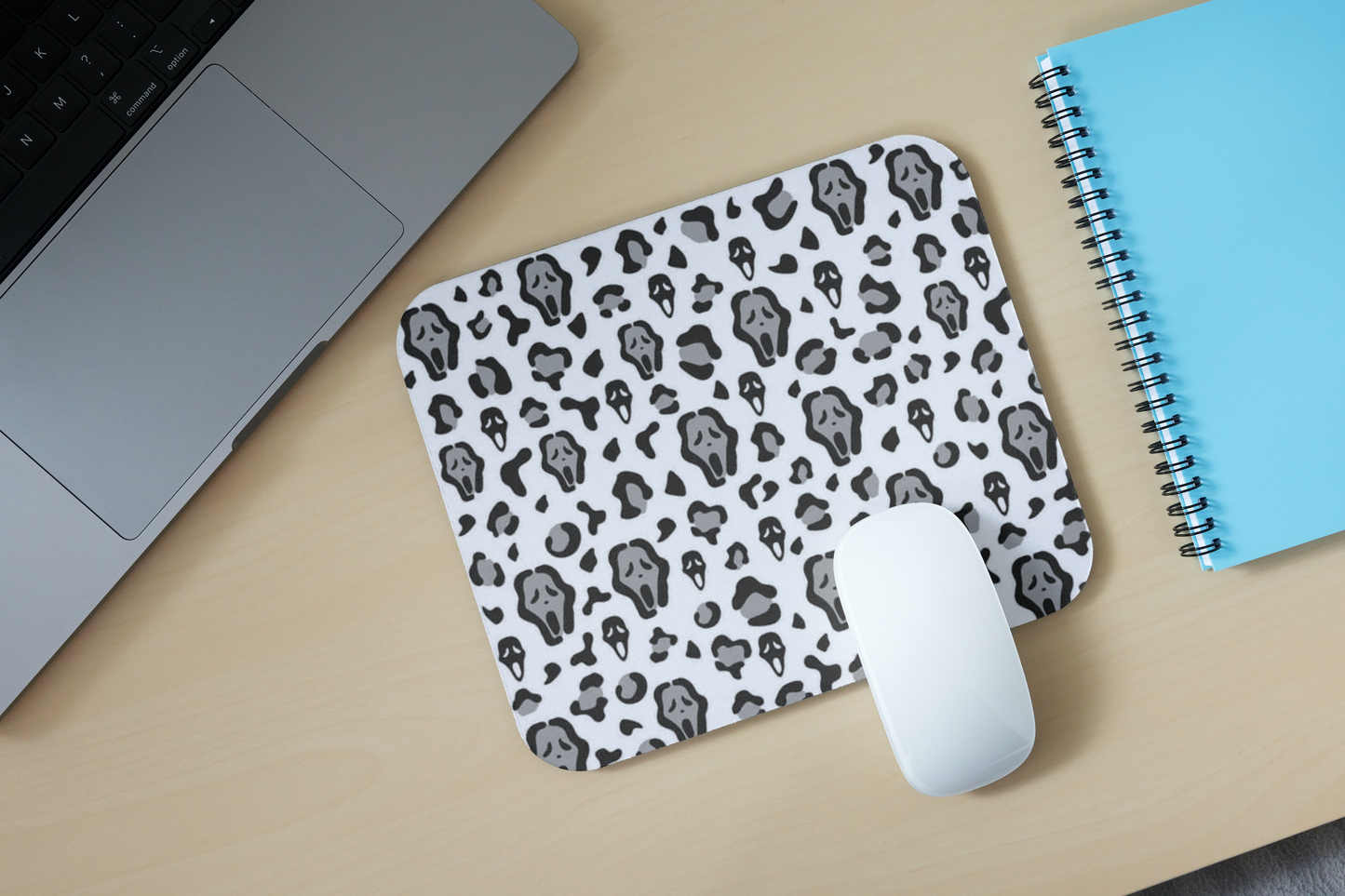 cheetah ghost face mousepad