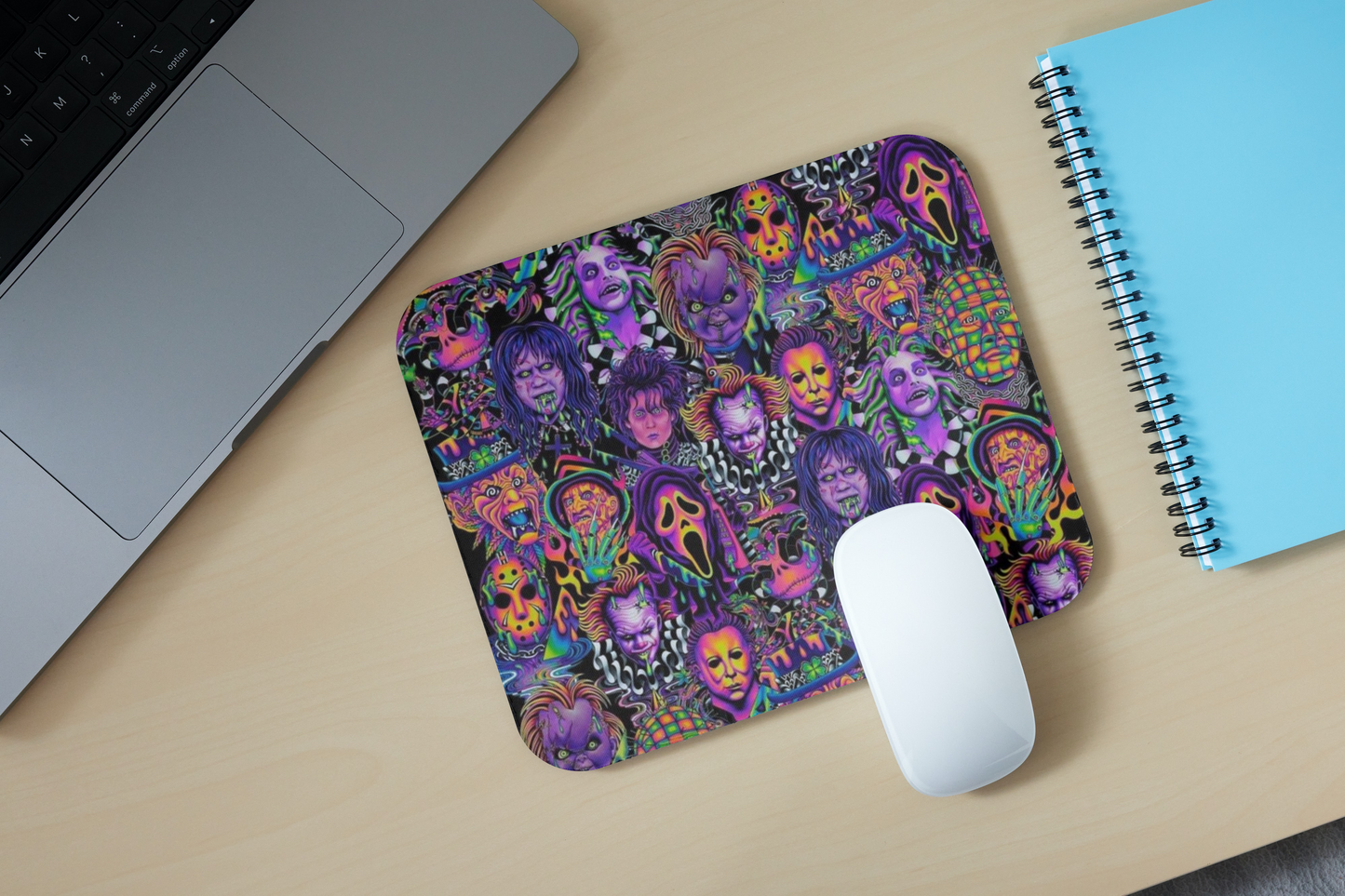 horror face UV mousepad