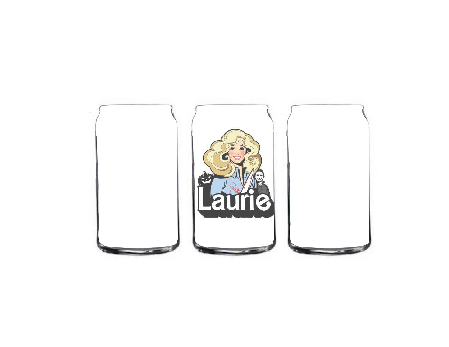 Laurie 16 oz glass can cup