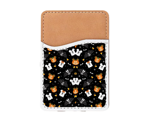 pumpkin and ghost mickey phone wallet