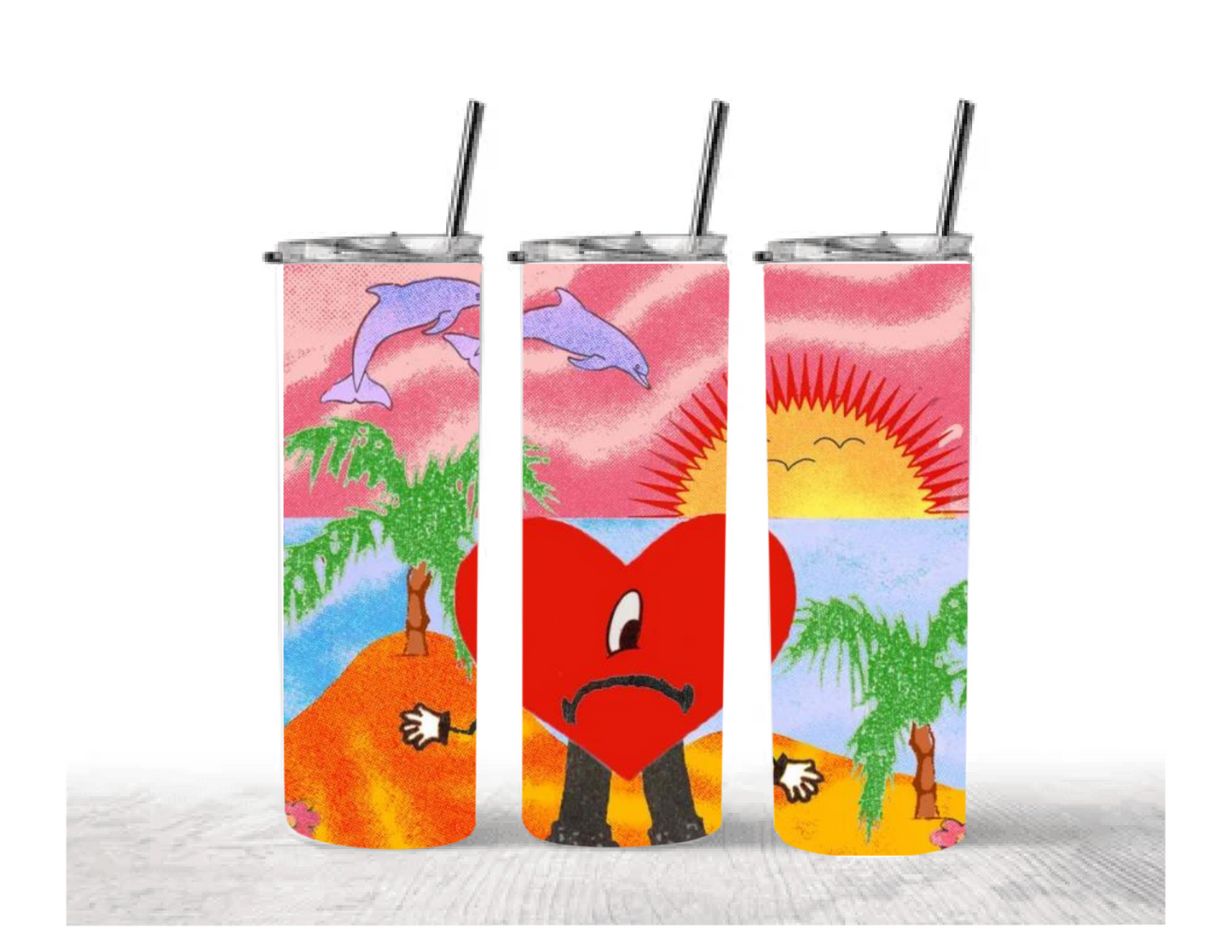 Bad Bunny 20 oz tumbler